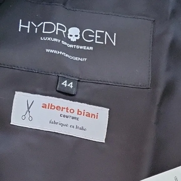 NWT Hydrogen Alberto Biani Skirt Wrap Mini Wool Blend Size 44/Large SkullS - Picture 5 of 5